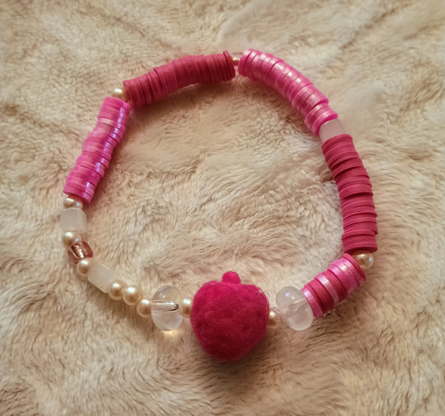 Rose Quartz, Strawberries, and Cream ~ Bracelets & Earrings Bundle