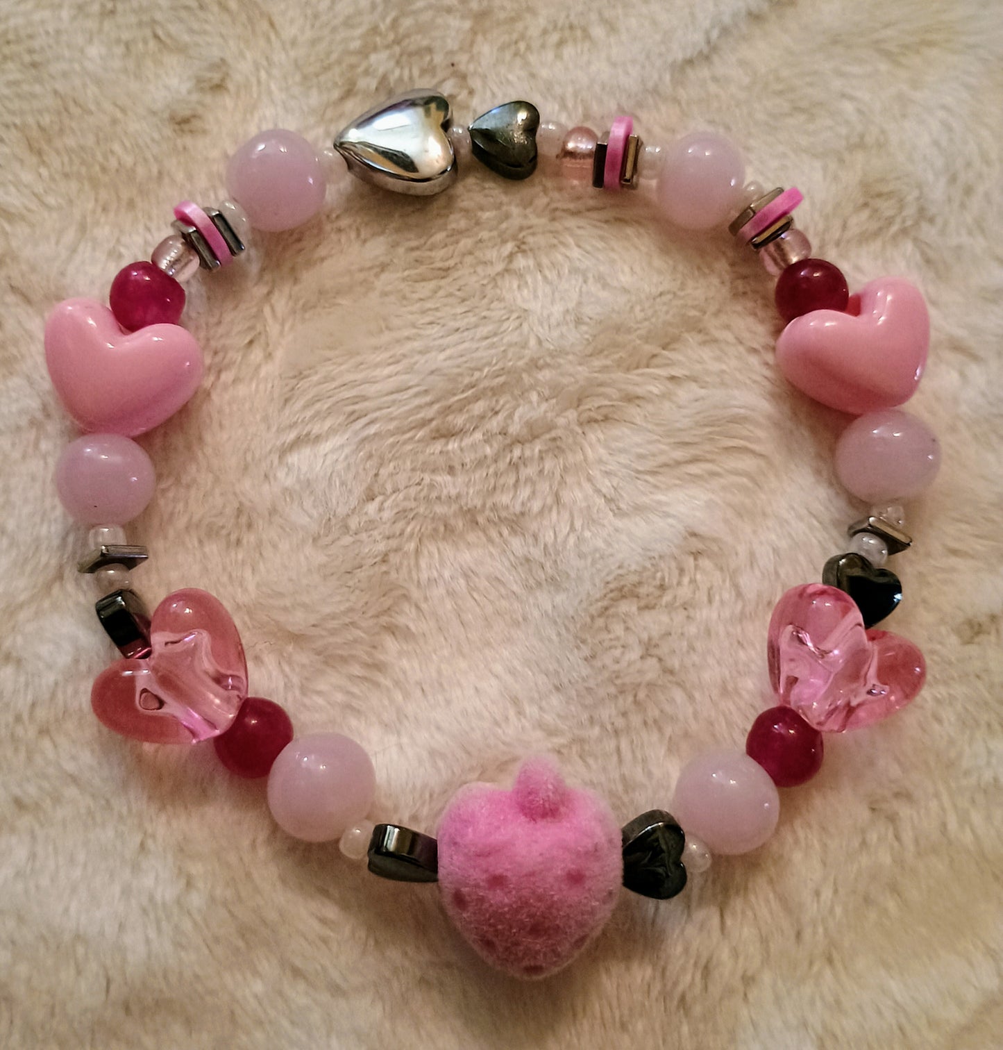 Rose Quartz Bracelets & Earrings Bundle Valentine's Day Collection