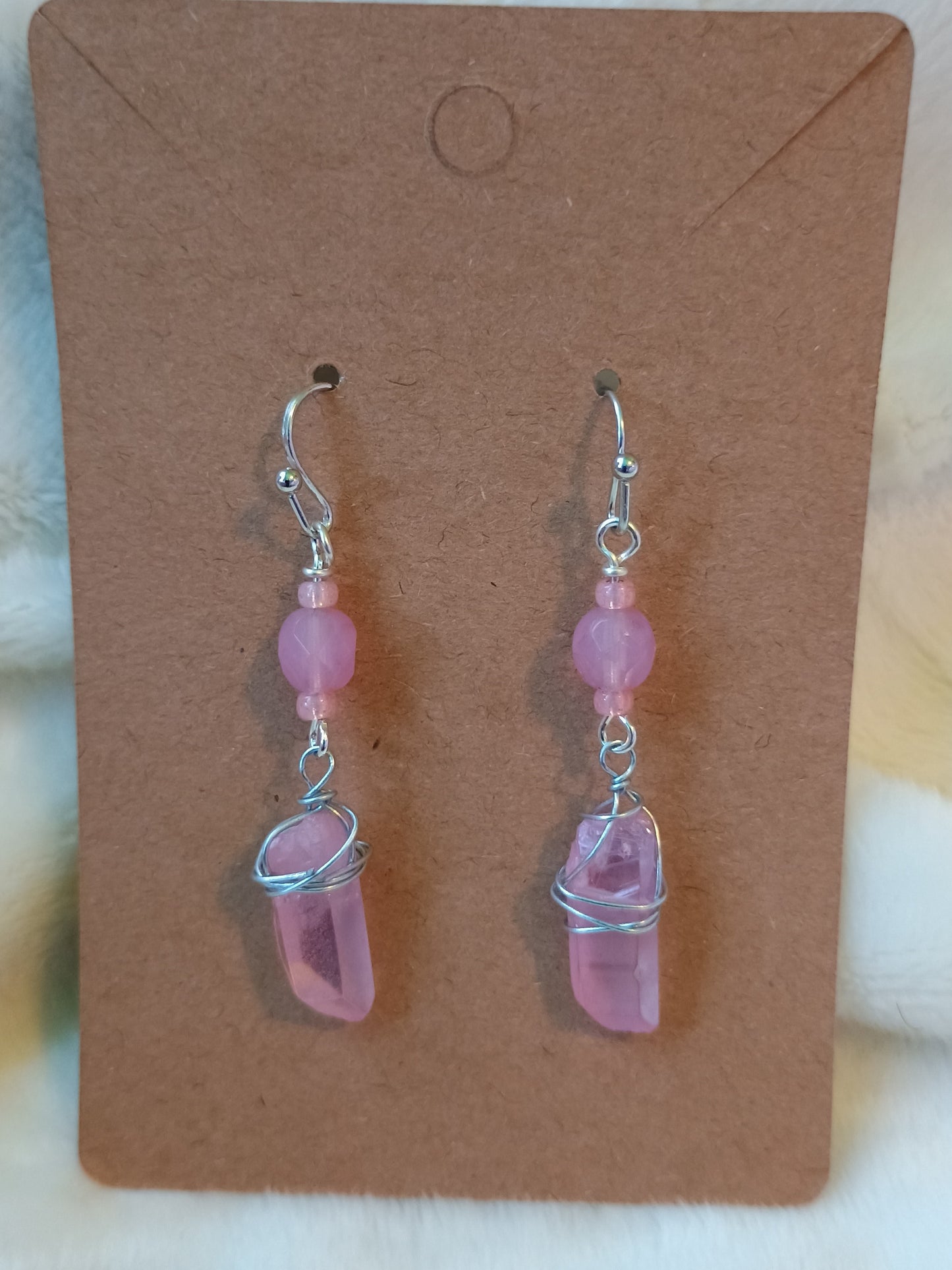 Pink Crystal Earrings