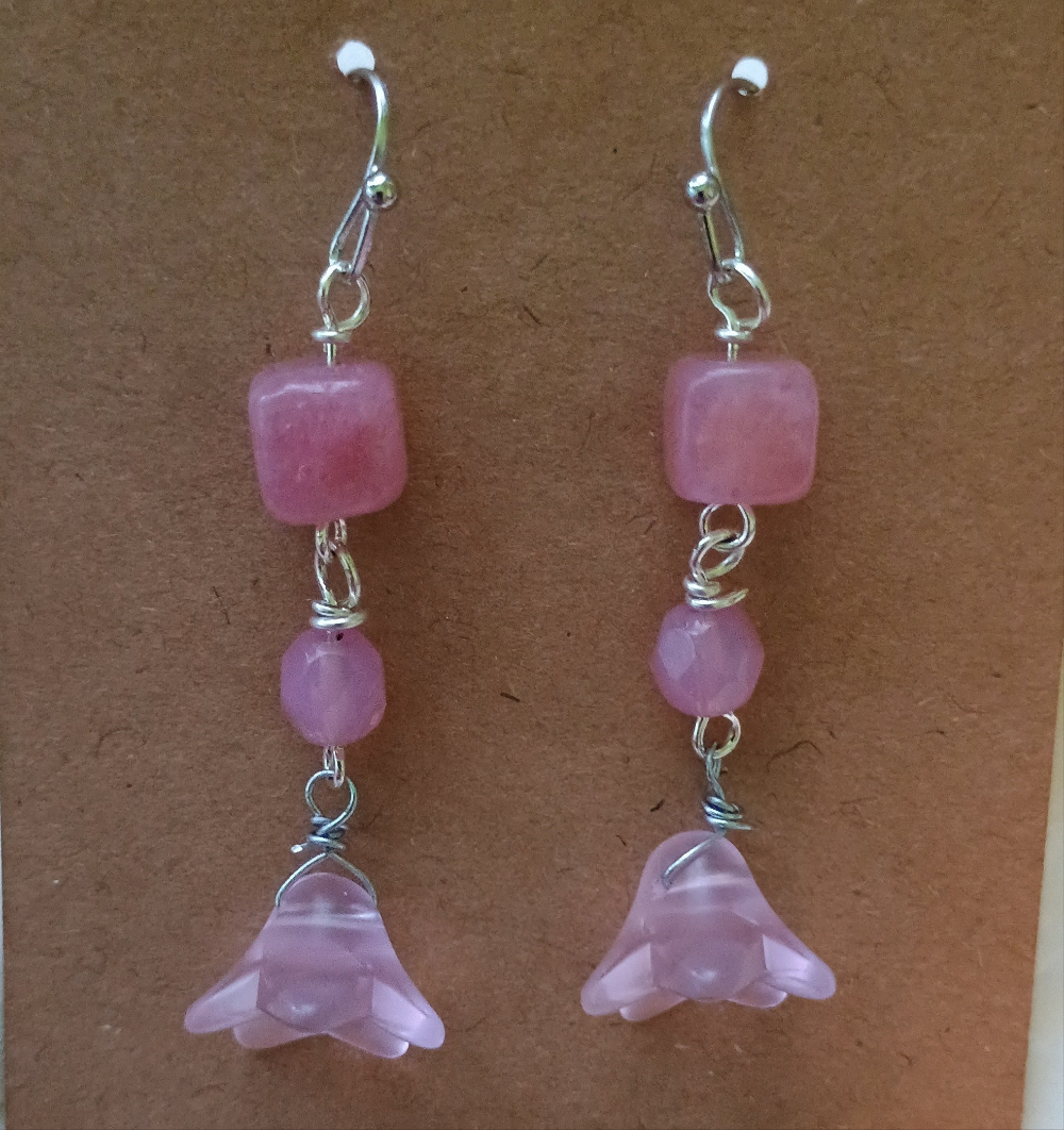 Rose Quartz Earrings