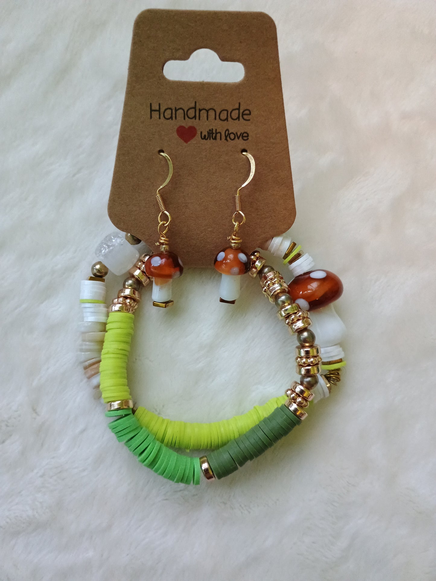 Mushroom Bracelets & Earrings Bundle