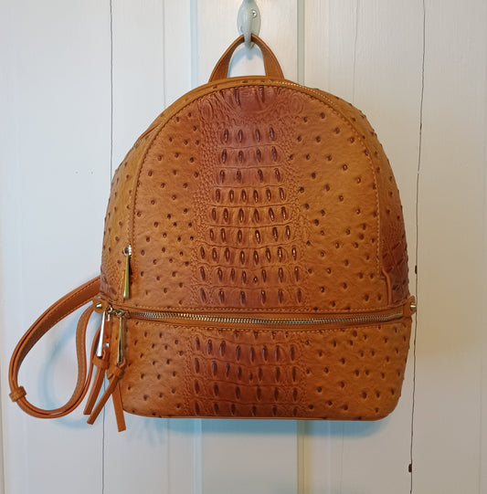 Faux Alligator Backpack